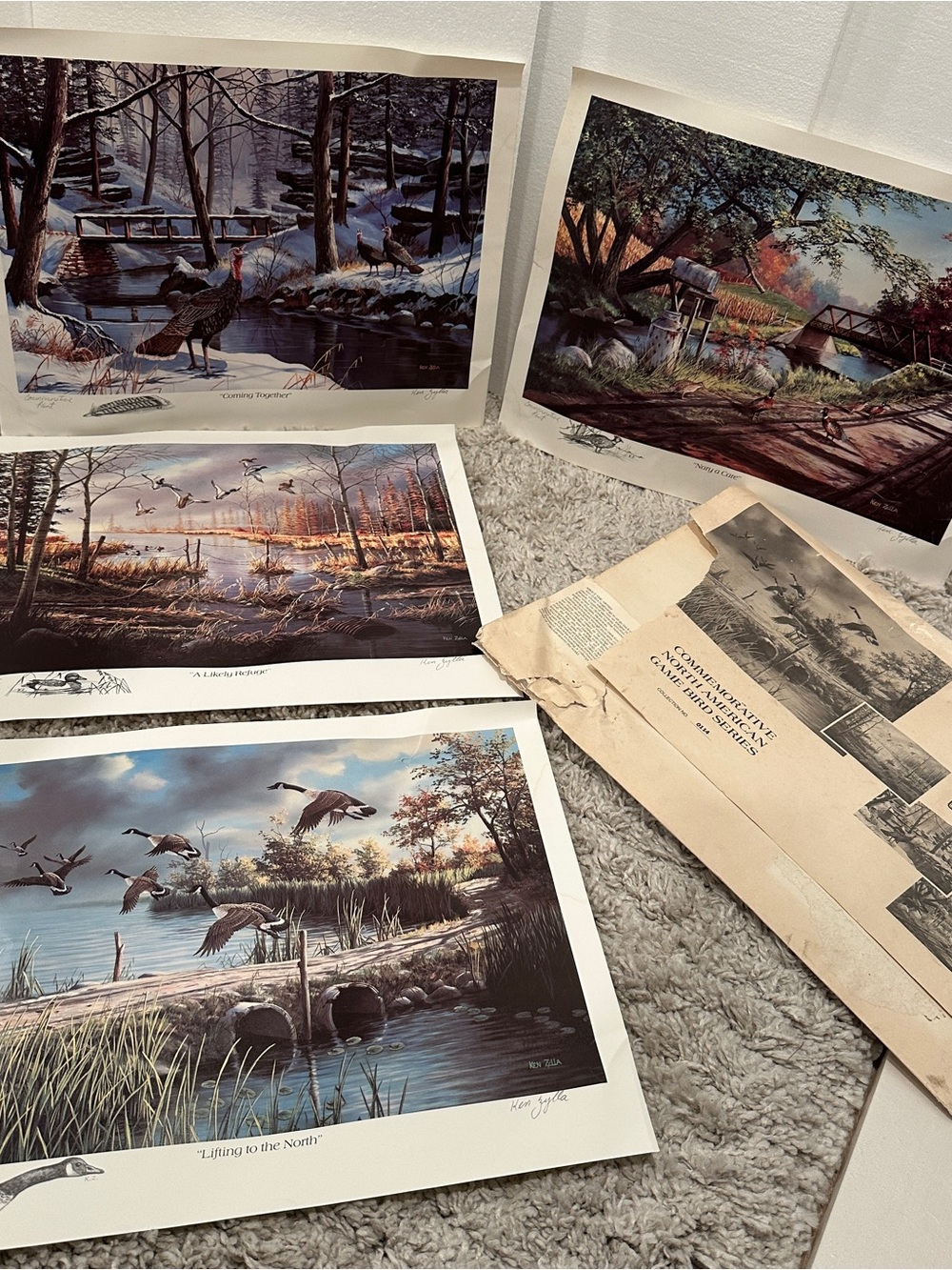 Wildlife Art Print Set Ken Zylla North American Game Bird Series Set of 4